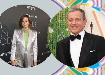 Sigourney Weaver and Bob Iger