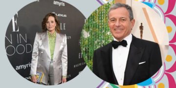 Sigourney Weaver and Bob Iger