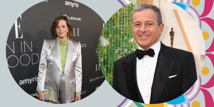 Sigourney Weaver and Bob Iger