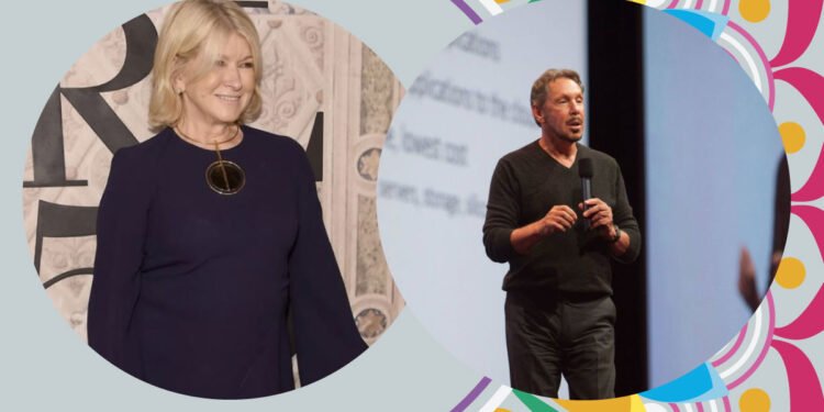 Martha Stewart and Larry Ellison