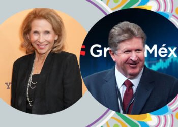 Shari Redstone and German Larrea