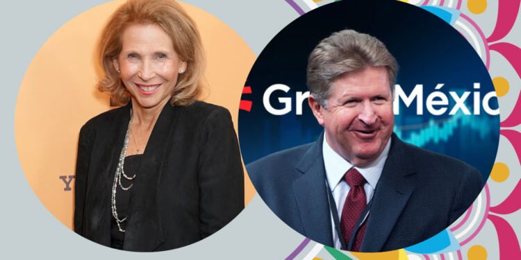 Shari Redstone and German Larrea