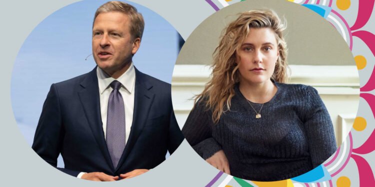 Oliver Zipse and Greta Gerwig