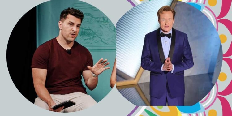 Brian Chesky and Conan O'Brien