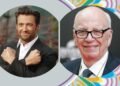 Hugh Jackman and Rupert Murdoch