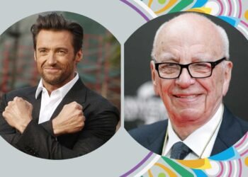 Hugh Jackman and Rupert Murdoch