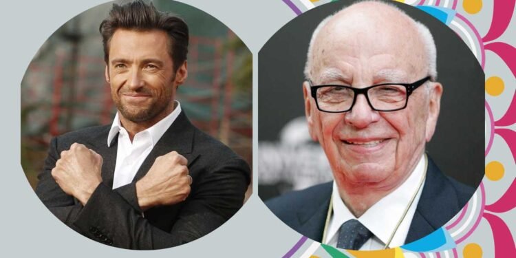 Hugh Jackman and Rupert Murdoch