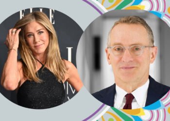 Jennifer Aniston and Howard Marks