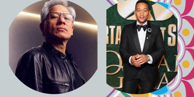 Jensen Huang and John Legend