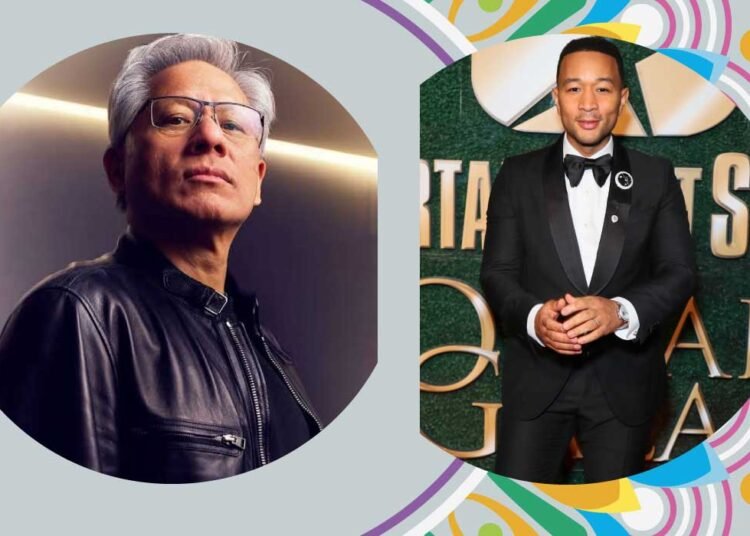 Jensen Huang and John Legend