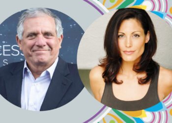 Leslie Moonves and Kelly King