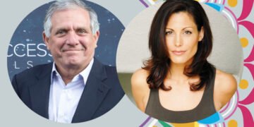 Leslie Moonves and Kelly King