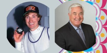 Wayne Gretzky and Tim Dove